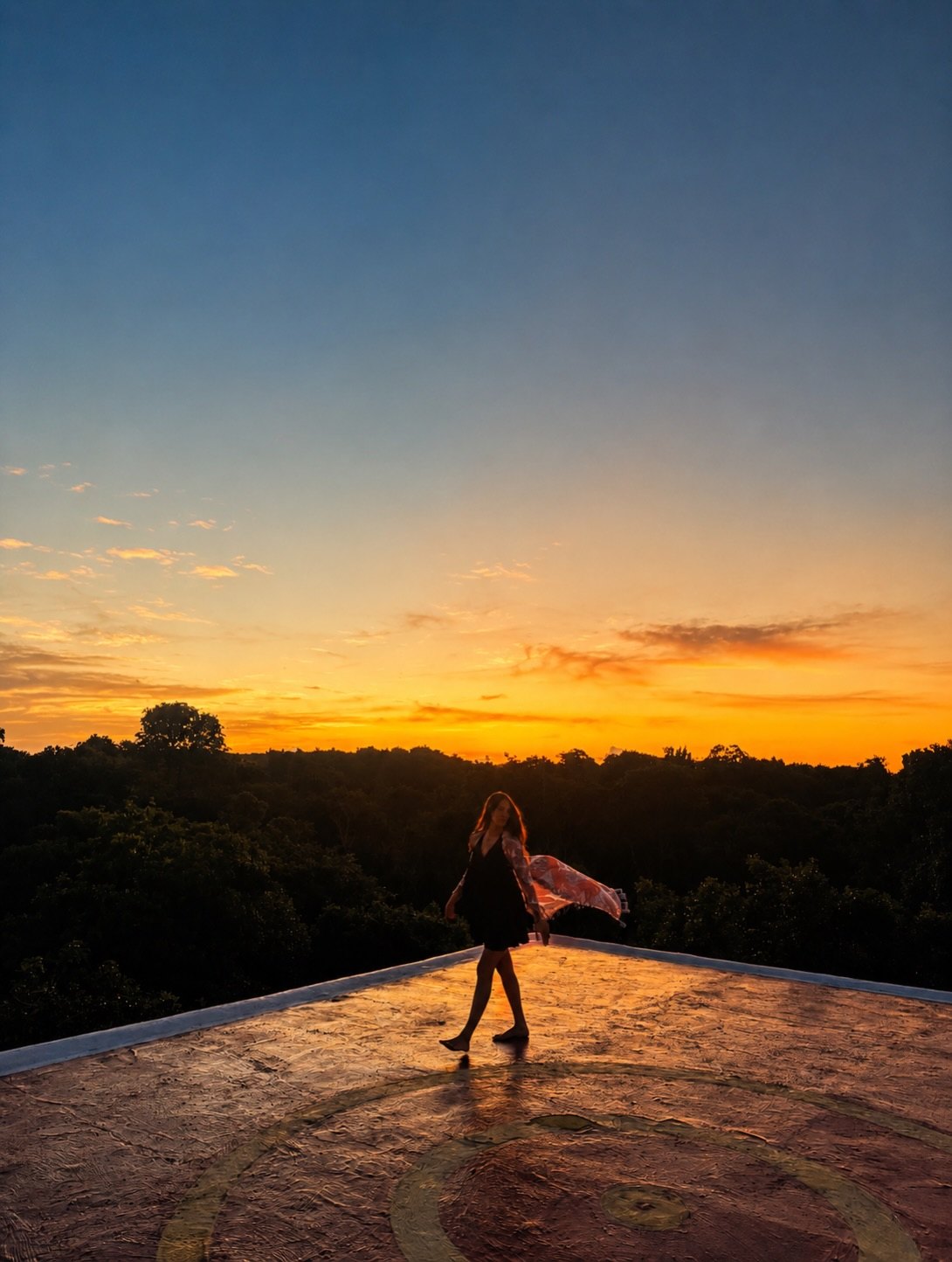 Pôr do sol em Caraíva