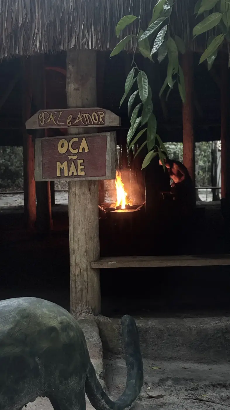 Espaço de acolhimento na Oca Mãe